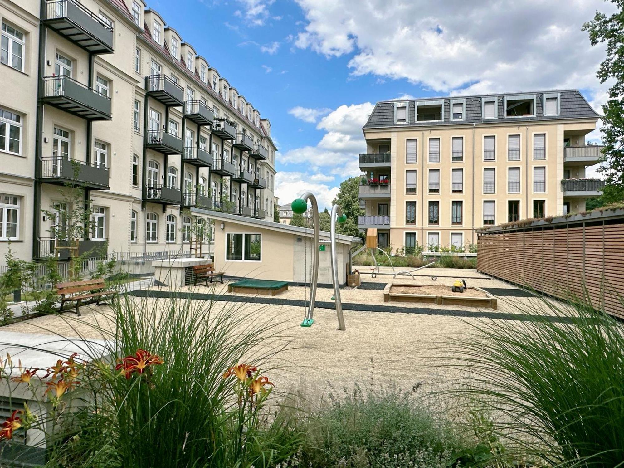 Oasis Appart - Wohnen In Dresden - Netflix - Tiefgarage - Dachterrasse Esterno foto