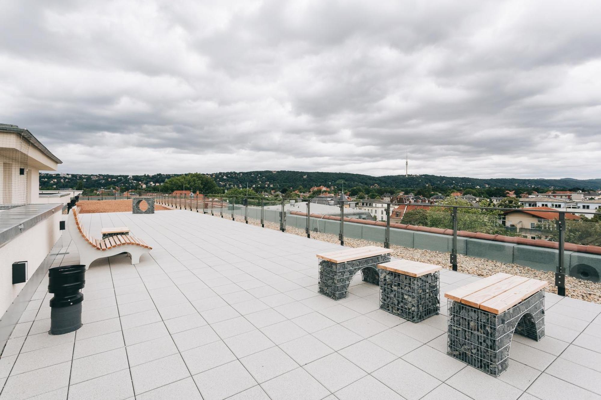 Oasis Appart - Wohnen In Dresden - Netflix - Tiefgarage - Dachterrasse Esterno foto